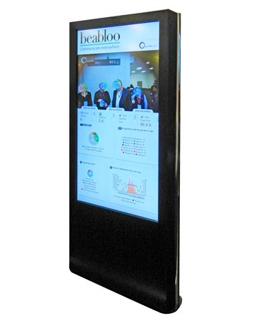 UNICOL Obelisk Stele (Bodenverankert) schwarz Einzeldisplay (50-59 Zoll)