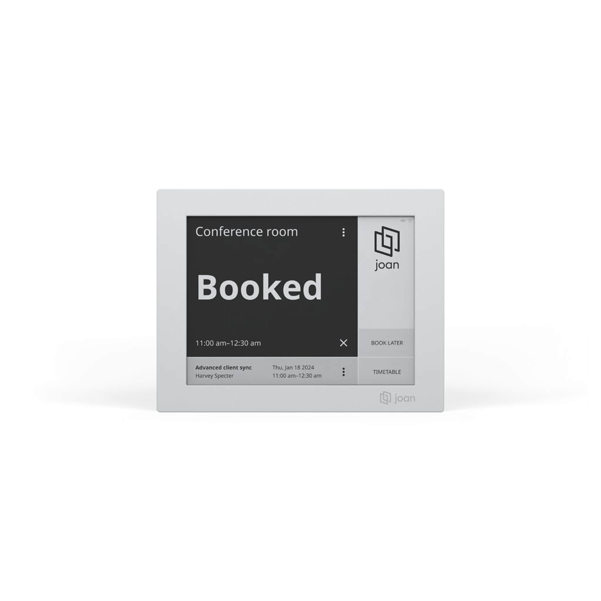 joan 6 RE Gray Raumbuchungssystem E-Ink-Display 6 Zoll Touch-Türschild 24/7