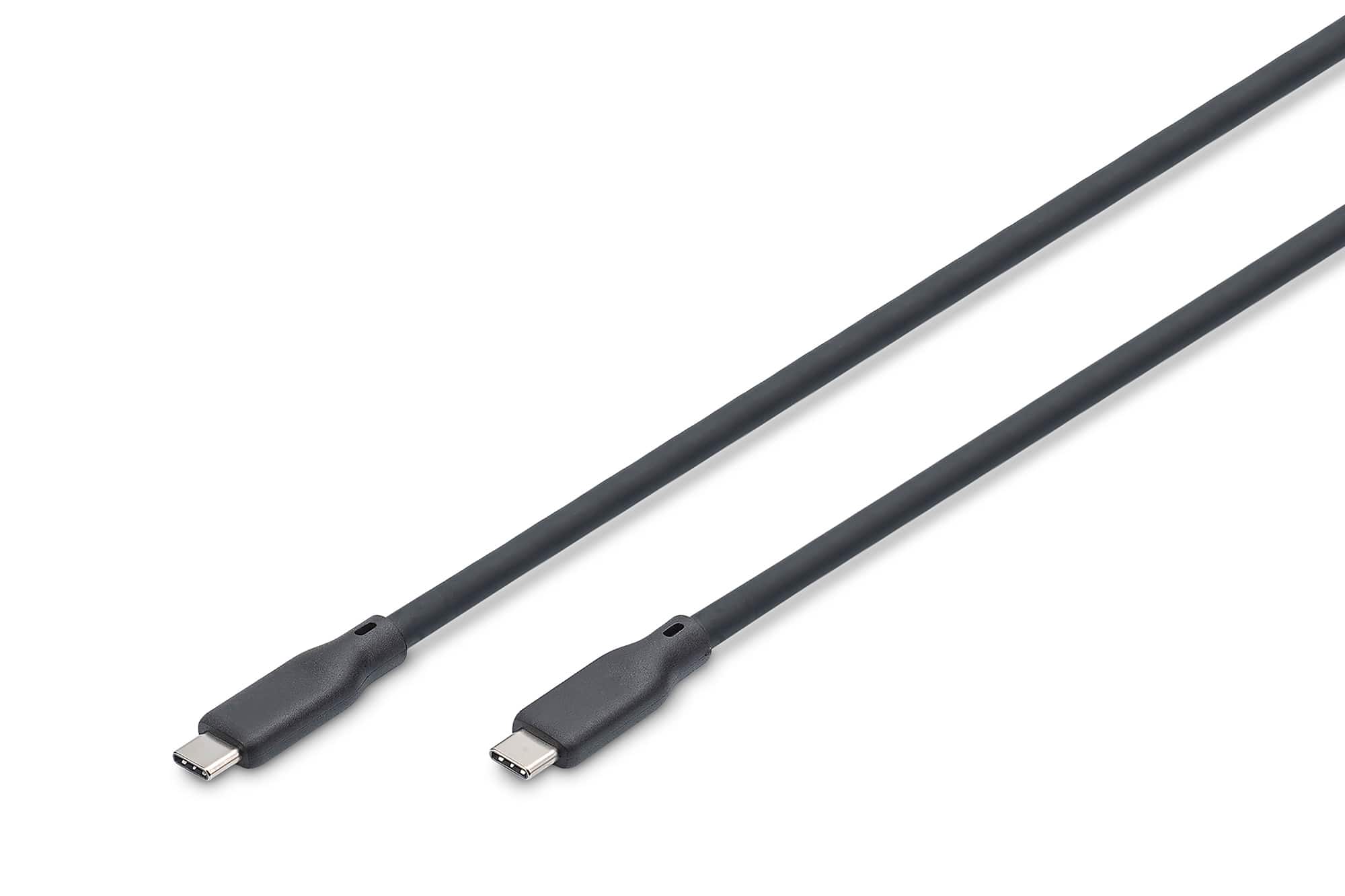 DIGITUS USB 4.0 Silikon-Gel Kabel 0,5m | USB-C - USB-C