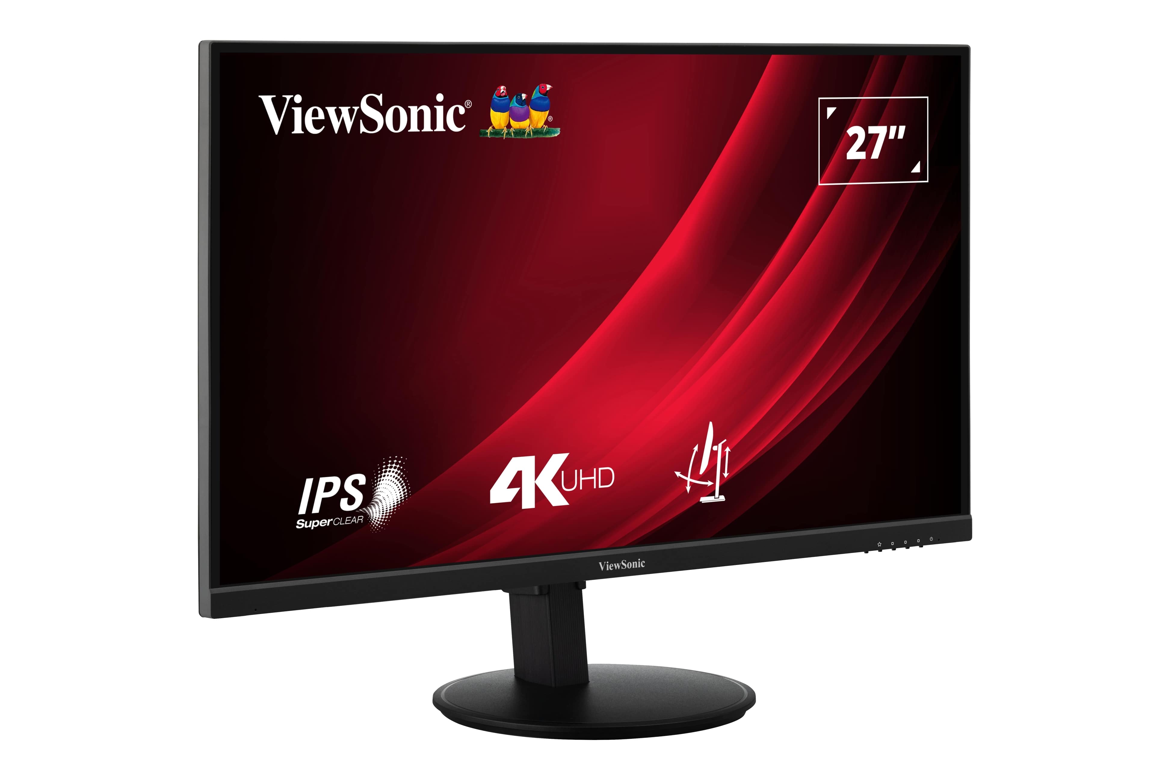 ViewSonic VG2708-4K SuperClear® IPS-Panel Monitor 27 Zoll 4K UHD HDR10 Dual-HDMI DP